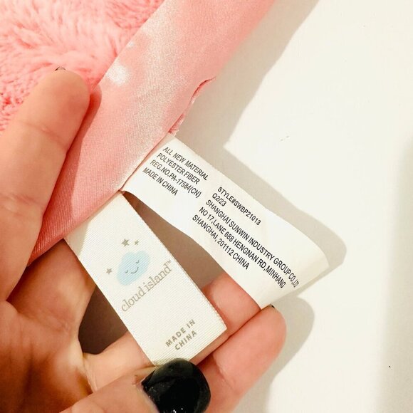 Cloud Island Target Pink Flamingo Lovey Security Blanket Satin Trim 14” - Picture 3 of 6